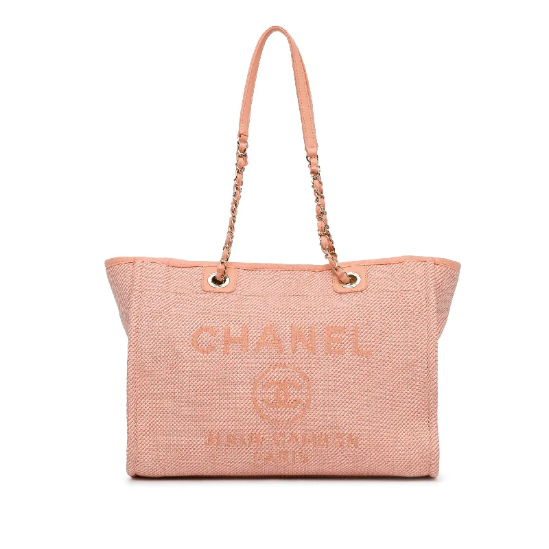 Pink Chanel Small Canvas Deauville Tote