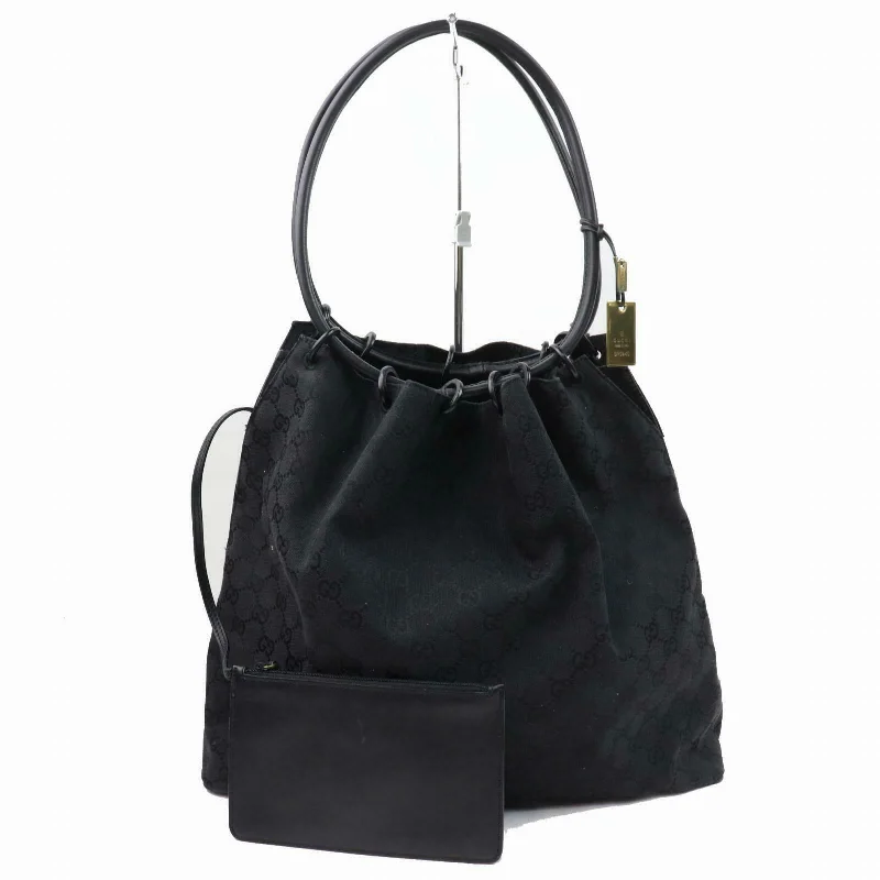 Brand Inspired Gucci Tote Bag Black Canvas (SHC1-14482)