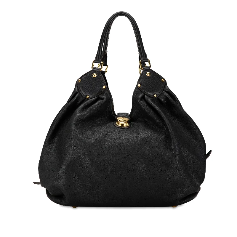 Black Louis Vuitton Monogram Mahina XL Hobo Bag