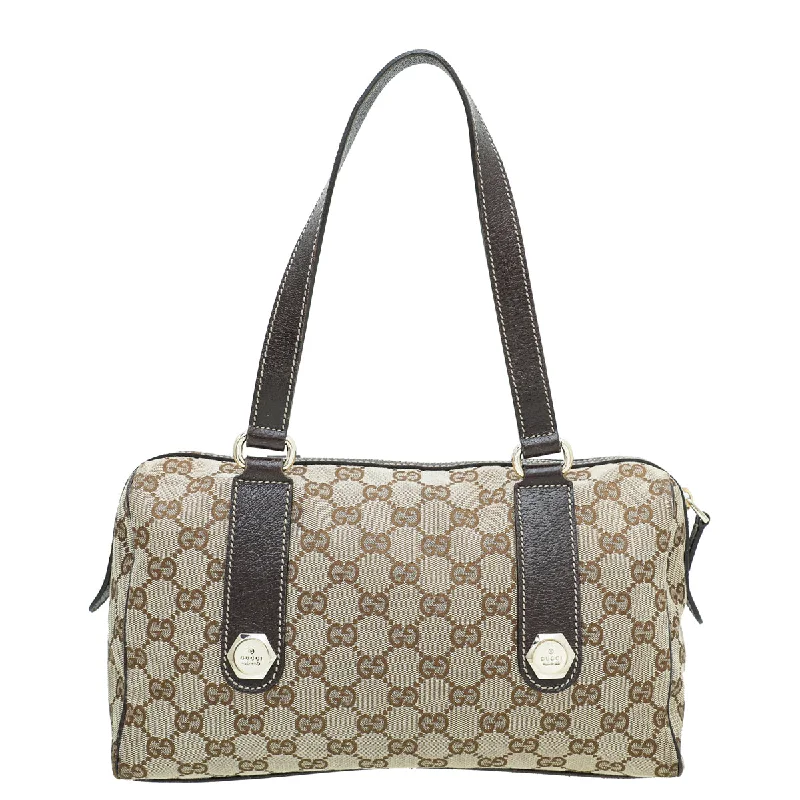 Gucci Bicolor GG Small Charmy Boston Bag