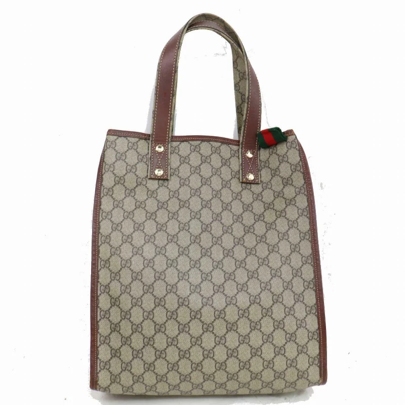 Gucci Tote Bag Brown PVC (SHC1-15132)