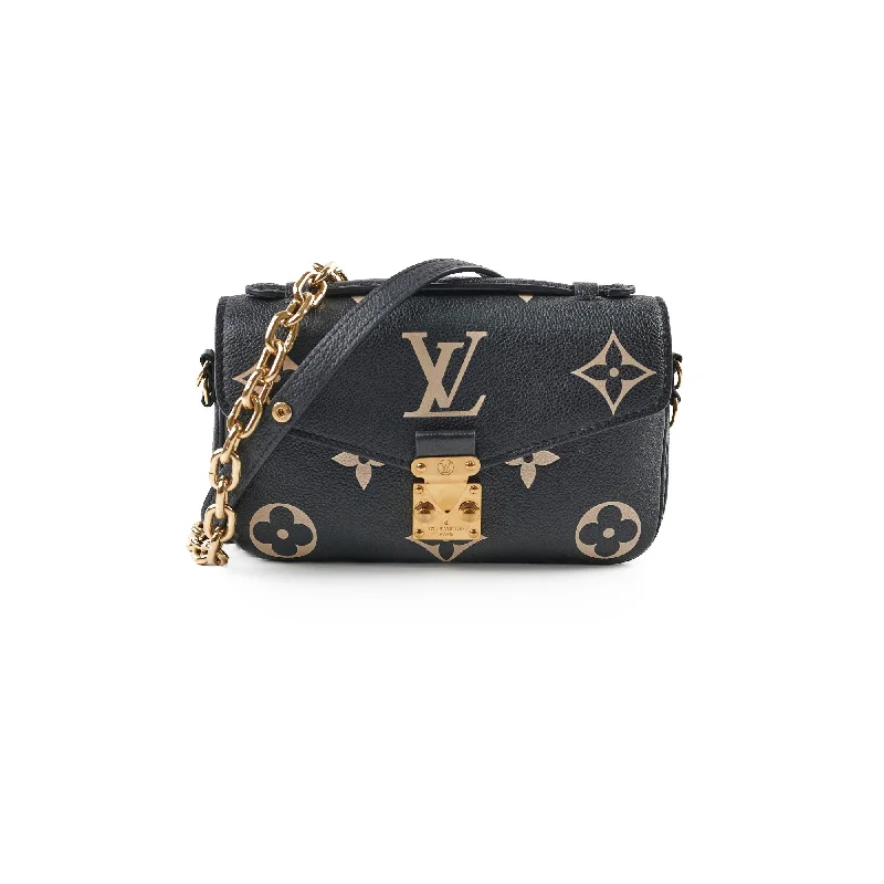 Louis Vuitton Pochette Metis East West Bag Black/Beige