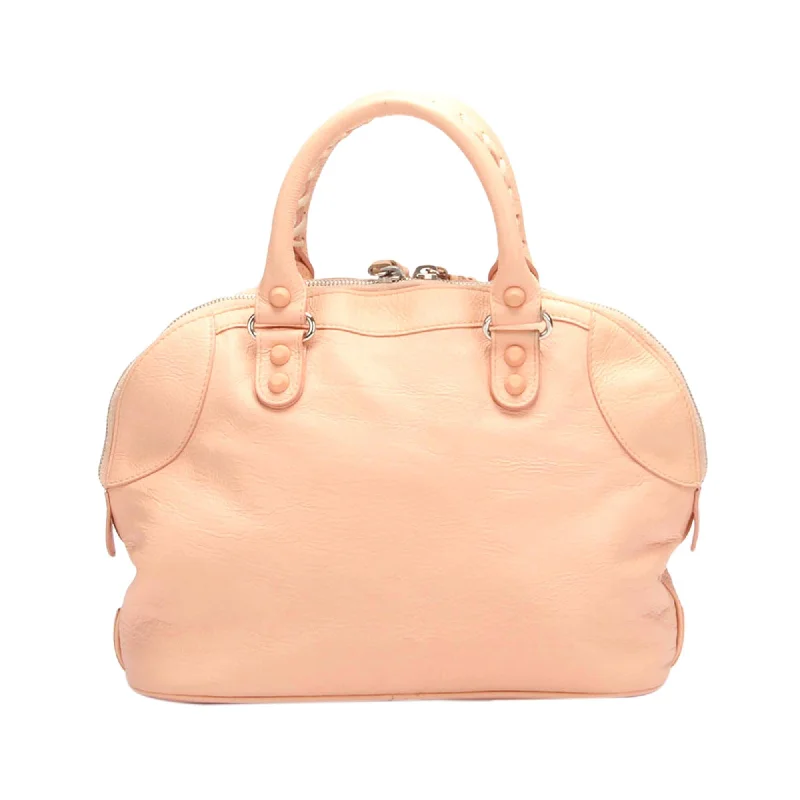 Balenciaga Motocross Classic Bowling Satchel (SHG-1o8sNW)