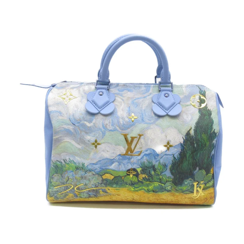 LOUIS VUITTON van gogh speedy 30 Blue PVC coated canvas Masters collection M43314