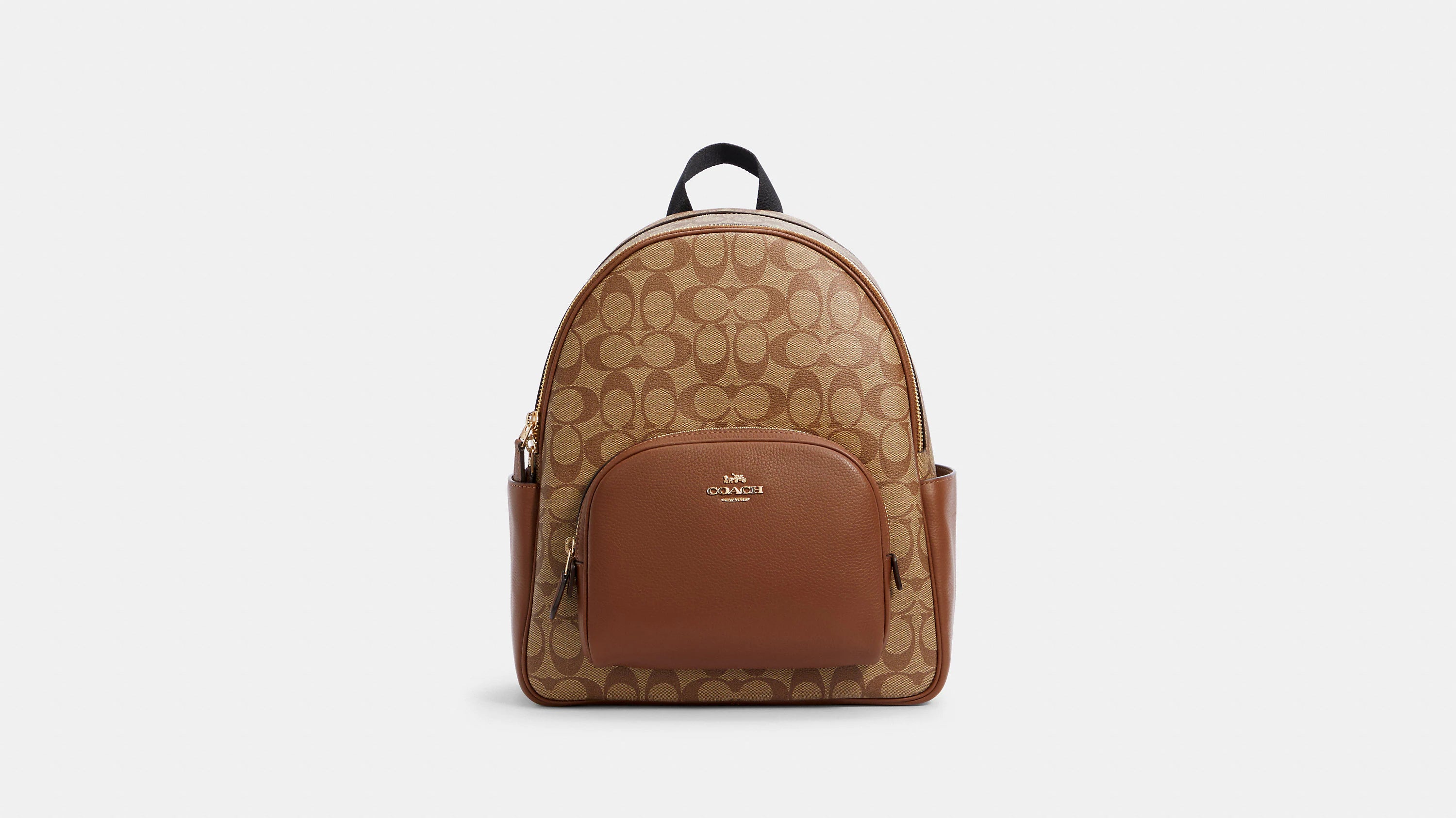 Coach Large Court Backpack In Signature Canvas