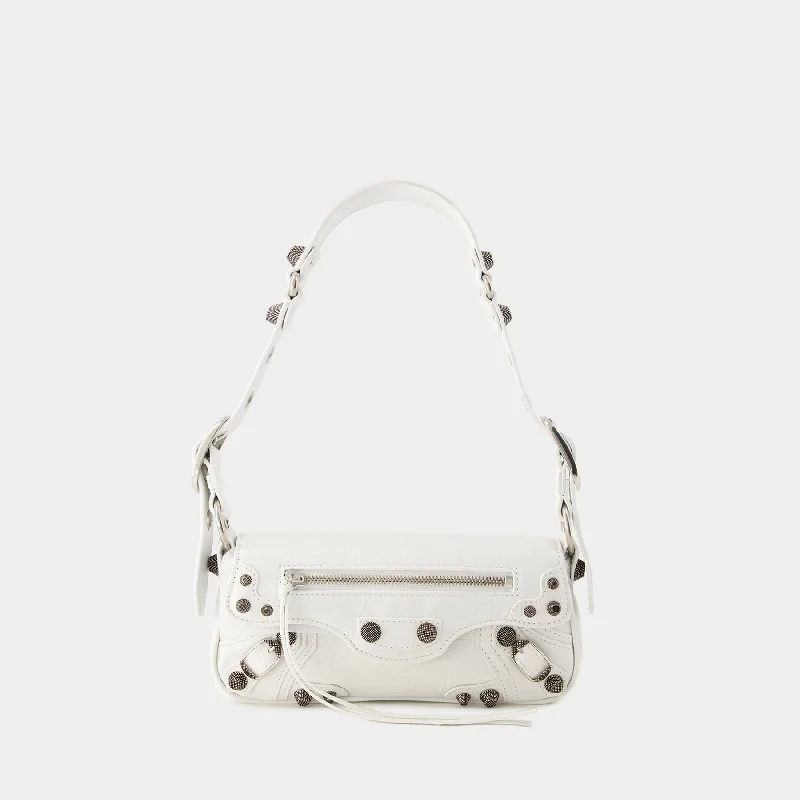 Le Cagole Sling Xs Shoulder Bag - Balenciaga - Leather - Optic White