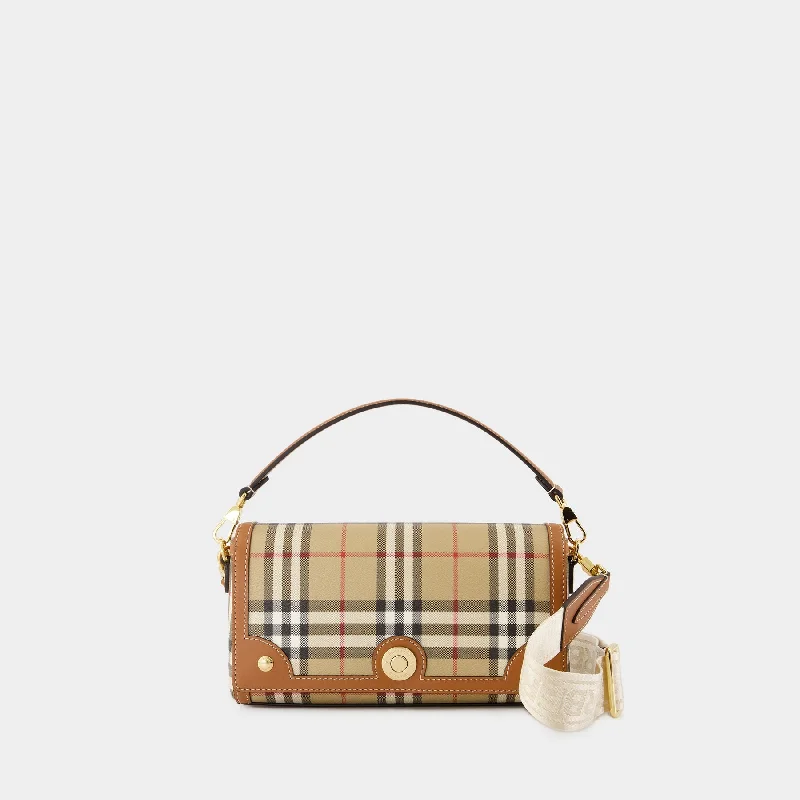 Small Note Purse - Burberry - Synthetic Leather - Brown