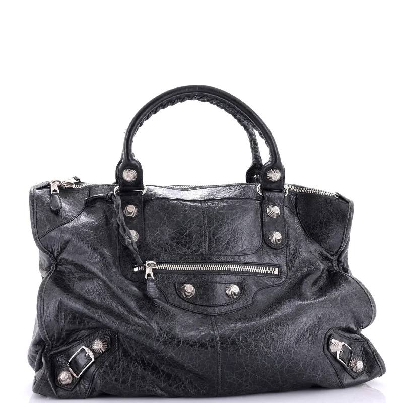 Weekender Giant Studs Bag Leather