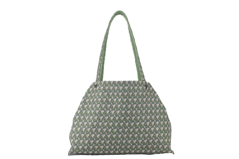 BOTTEGA VENETA REVERSIBLE TOTE (547380) ALOEMINT GREEN LEATHER WITH BUTTERFLY PATTERN WITH DUST COVER