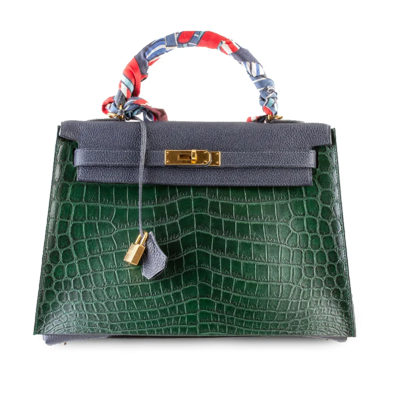 Leather Cover for Hermès Kelly & Birkin Bags - Alligator (Bag not included)