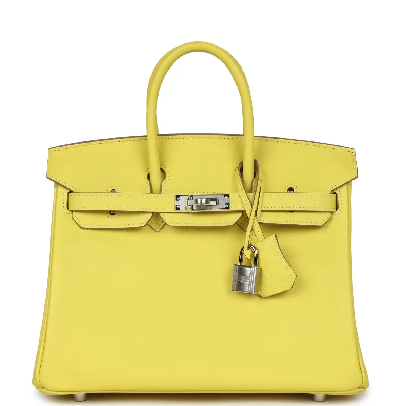 Hermes Birkin 25 Lime Swift Palladium Hardware