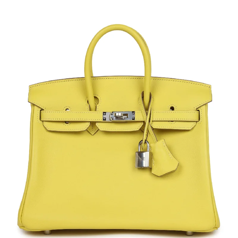 Hermes Birkin 25 Lime Swift Palladium Hardware