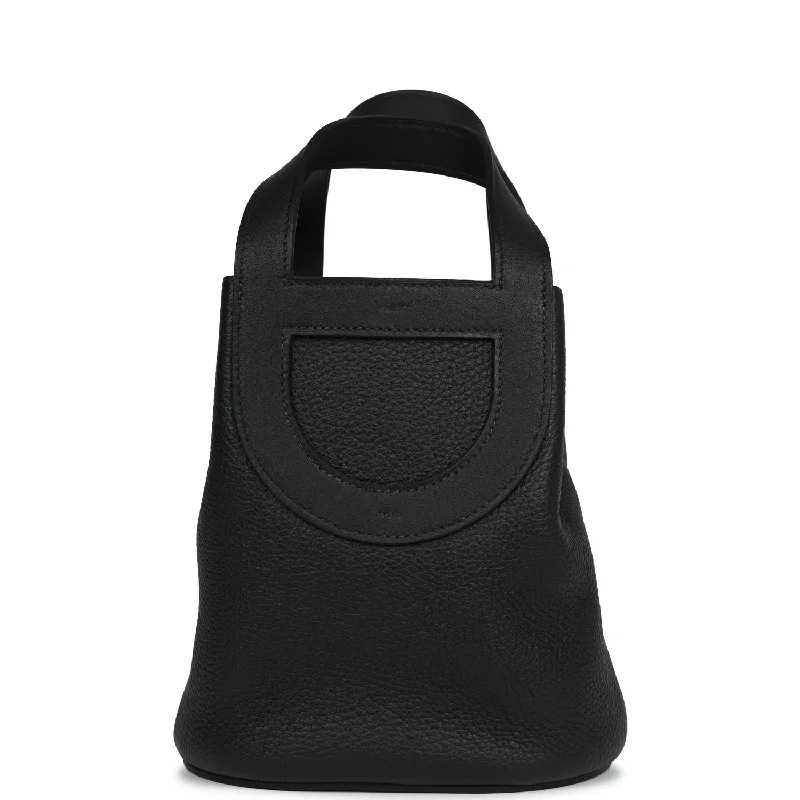 Hermes In-The-Loop 18 Black Clemence and Swift Gold Hardware