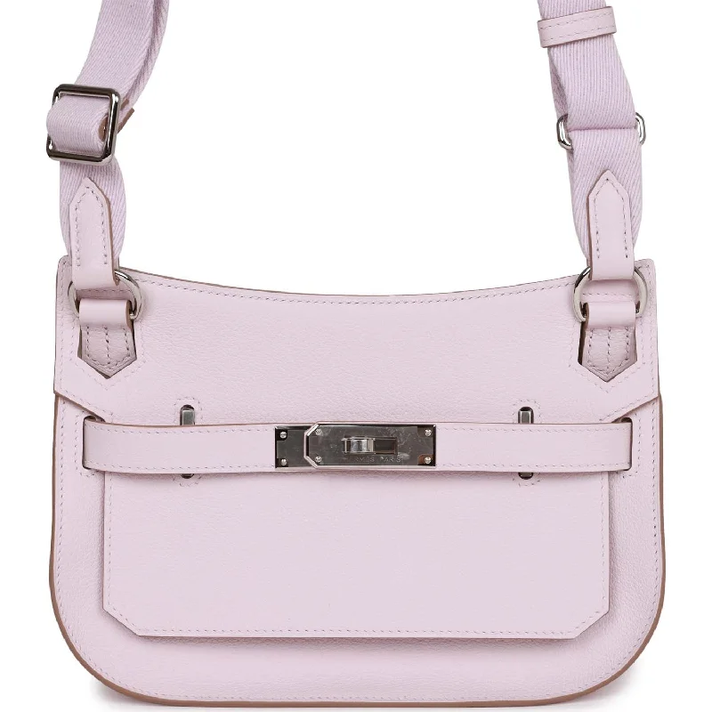 Hermes Jypsiere Mini Mauve Pale Verso Evercolor Palladium Hardware