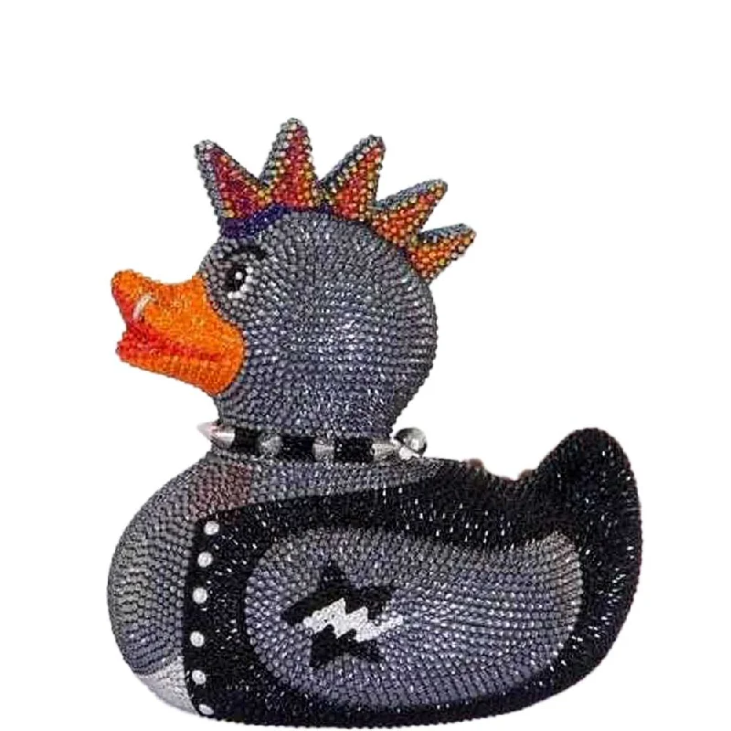 Judith Leiber Sid Punk Rubber Duck Crystal Pavé Minaudière