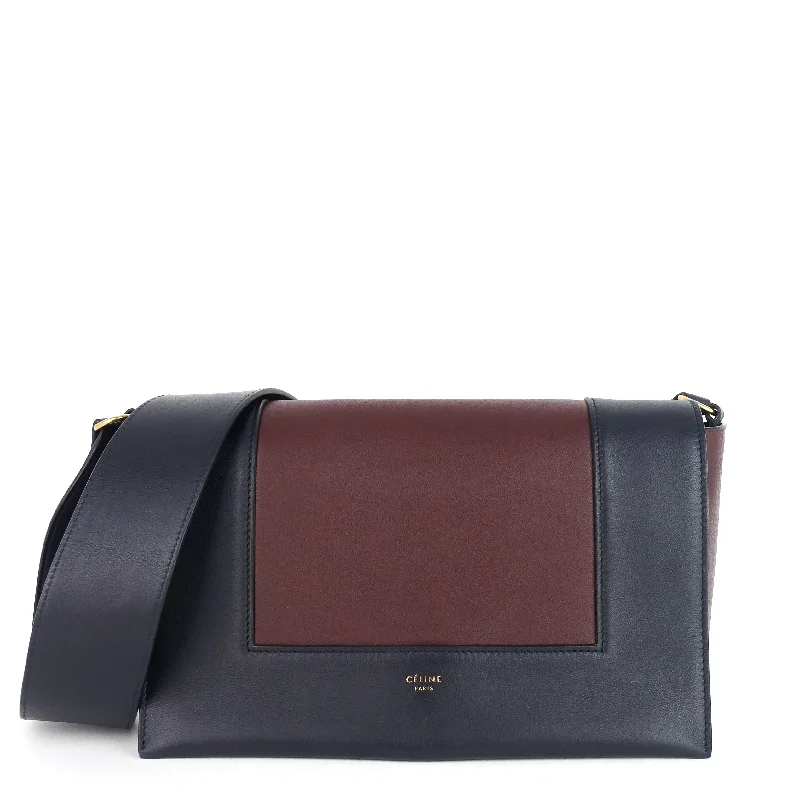 Frame Two-Tone Calfskin Shoulder Bag