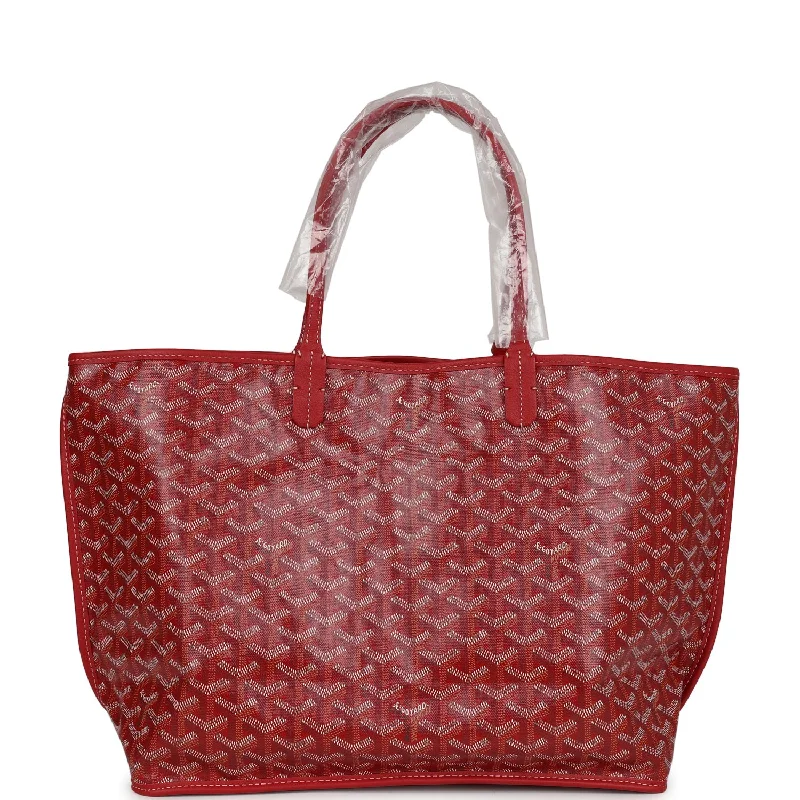 Goyard Anjou PM Red Goyardine Canvas Palladium Hardware