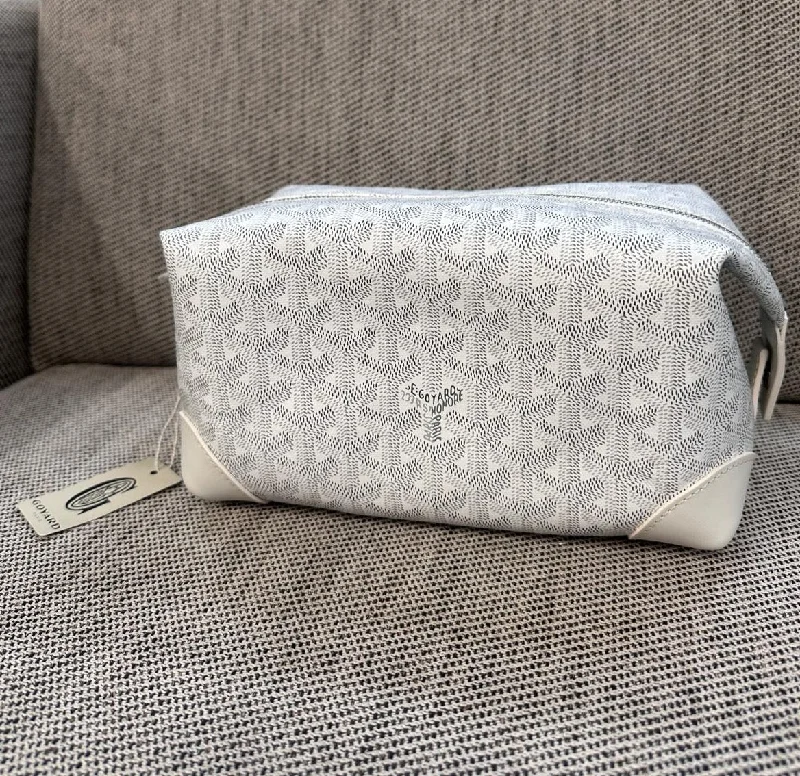 Goyard Bowling 25 Toiletry Bag (White)