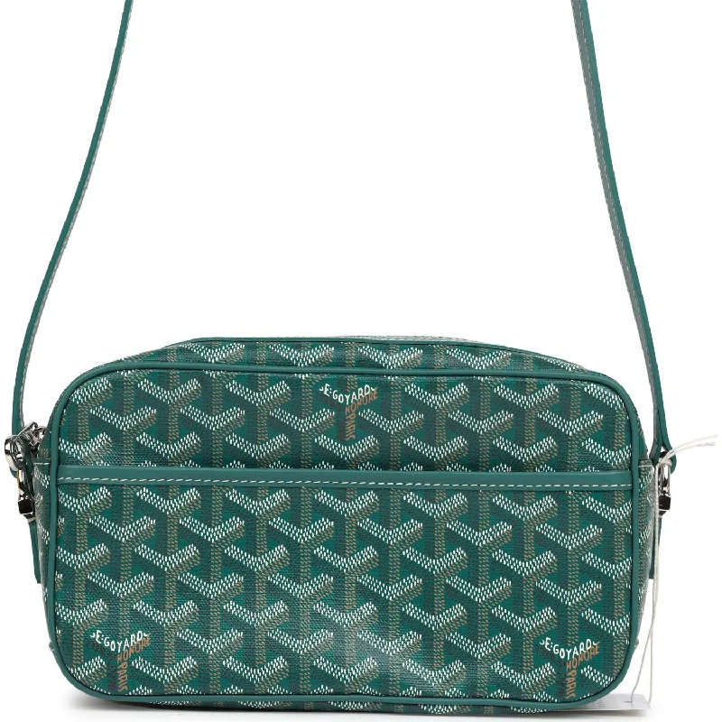 Goyard Goyardine Green Cap Vert PM Bag Palladium Hardware