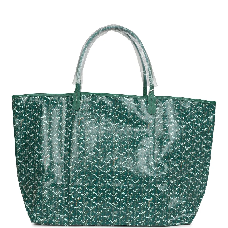 Goyard Goyardine Green St. Louis GM Tote Bag Palladium Hardware