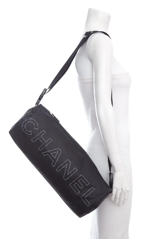 Chanel 2008/09 Black Sports CC Barrel Bag