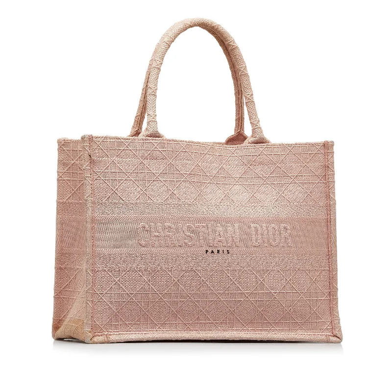 DIOR Medium Cannage Embroidered Book Tote Tote Bag