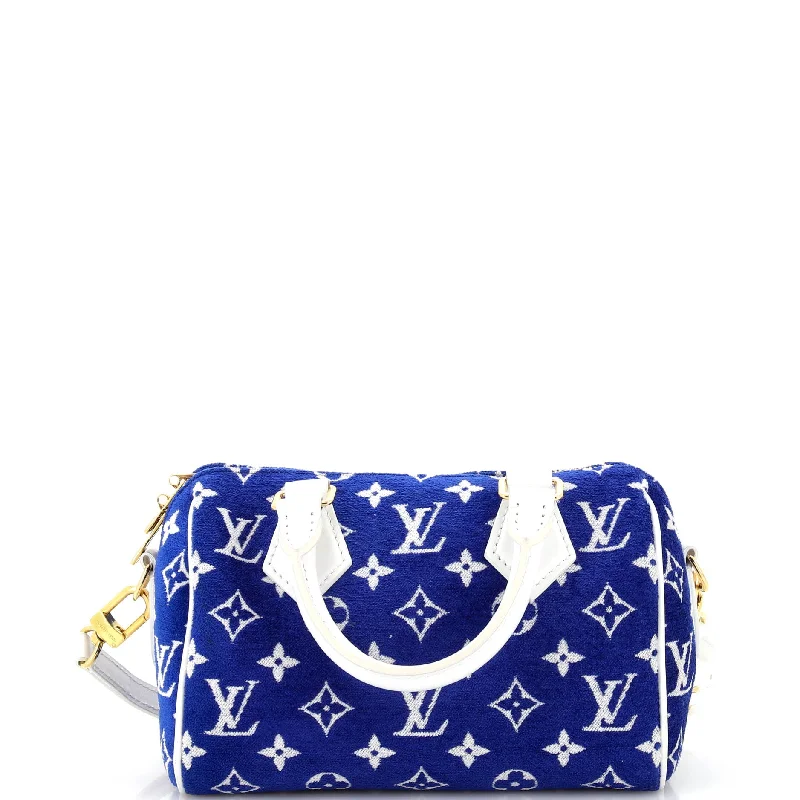 Speedy Bandouliere Bag LV Match Monogram Jacquard Velvet 20